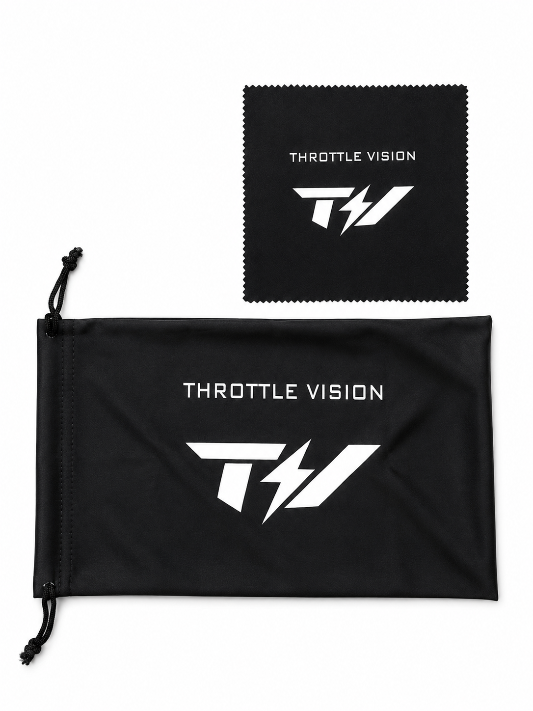 Throttle Vision Drawstring Goggle Bag & Cloth
